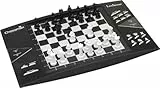 Lexibook Chessman Elite Schachcomputer, 64 Schwierigkeitsstufen, LEDs, batteriebetrieben oder 9V Adapter, schwarz/weiß, CG1300