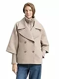 TOM TAILOR Damen 1043723 Jacke, 38330-Soft Taupe Melange, S