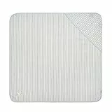 Steiff Baby Unisex Badetuch, Weiches Handtuch mit Kapuze aus Baumwolle, 100 x 100 cm, Blau (Celestial Blue), Onesize