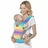YooxArmor Babytrage Neugeborene ab Geburt,Ergonomische Gemütlich Leichtgewichtig Baby Carrier mit Nackenstütze für Kleinkind(4-36 Monate/3-30 kg),4 Positionen