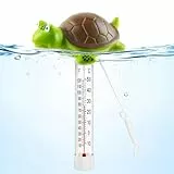 Shyllin Badethermometer & Poolthermometer Schwimmend, Cartoon Wasserthermometer für Badewanne, Babywanne, Planschbecken und Pool, -10–50 °C / 10–120 °F, Thermometer Wasser