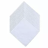 DuDu N Girlie Baumwolle Satin Bordüre Taschentücher, 12-teilig