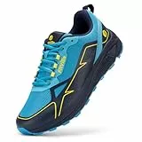 FitVille Laufschuhe Herren Extra Weite Traillaufschuhe Straßenlaufschuhe Breit Sneaker Leicht Sportschuhe Outdoor Schuhe Bequeme Fitnessschuhe Trekkingschuhe Blau 43 EU X-Weit