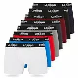 FM London 4/8er-Pack Herren-Boxershorts mit elastischem Bund