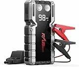 FLYLINKTECH Auto Starthilfe Powerbank 7000A Spitzstrom mit LCD-Display (Für bis zu 9.0L Benzinmotor oder 8.0L Dieselmotoren), Starthilfegerät LED-Taschenlampe und USB Schnellladung 3.0(Modell: CF900)