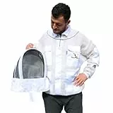 Best Bee Imkerin Imkerei Belüftet Dicker Stoff in drei Schichten von hoher Qualität, mit robustem Reißverschluss, abnehmbare Kapuze, Werkzeugtaschen, belüftete Imkerjacke gegen Bienen (XL)