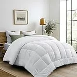 DUANDAUN Bettdecke 135 x 200cm 4 Jahreszeiten Bettdecke,Mikrofaser Steppdecke, Weiche und Bequeme Ganzjahresdecke, Deal für Allergiker, Weiß