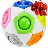 CUBIDI® Original Regenbogenball Fußballversion – Geschicklichkeitsspiel & Fidget Toy für Kinder und Erwachsene – 3D Kugellabyrinth Brainteaser, Anti Stress Spielzeug ab 4 Jahren