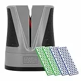 DMT SimpleSharp Classic Bundle Grob, Fein & Extrafein | Diamant Messerschärfer für rasiermesserscharfe Klingen mit perfektem Schleifwinkel | Schärft beidseitig mit extraharten Diamant-Steinen