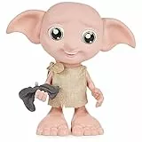 Spin Master 6067280 Wizarding World Harry Potter, interaktive Magical Dobby Elfenpuppe mit Socke, über 30 Geräusche und Sätze, 21,6cm, Spielzeug für Kinder, Black