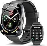 Smartwatch Herren Damen, 1.95' Smartwatch mit Bluetooth Anruf, Fitness-Uhr als Fitness Tracker mit Pulsuhr/Schlafmonitor, 110+ Sportmodi IP68 Wasserdicht Sportuhr, Schrittzähler Uhr für Android iOS