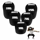 Gravity Fitness Robuste Sandsäcke Krafttraining für Strongman, Functional Fitness, Crossfit und Fitness-Wettbewerbe – Sandsäcke für Heim- und Fitness-Training, erhältlich in 50 kg, 75 kg, 100 kg, 125