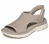 Skechers Damen Summits Sandal Sweetly Evolved, Taupe Knit, 39 EU