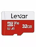 Lexar Micro SD Karte 32GB, Speicherkarte Micro SD mit Adapter, Bis zu 100 MB/s Lesegeschwindigkeit, UHS-I, U1, A1, V10, C10, 4K UHD microsdxc SD Karte für Kamera, Smartphone