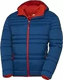NORDCAP Steppjacke Herren in Daunenoptik, warme Übergangsjacke, Ultraleicht mit Kapuze, 100% Wattierung, Blau, Gr. L