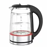 Cuisinart 1,7L Glas-Wasserkocher mit variabler Temperaturregelung | 3KW Schnellkochfunktion | Cool-Touch | Doppelwandiges Design | BPA-frei | Tropffreier Ausguss | 360°-Drehbasis