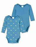 Schiesser Baby-Jungen 2 Pack Wickelbody mit Knöpfen-100% Organic Bio Baumwolle-Größe 56 Bis 104 Kleinkind Unterwäsche-Satz, Sortiert 3_181784, 74 (2er Pack)