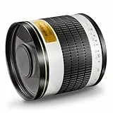 Walimex pro 500/6,3 DSLR Spiegel Objektiv für MFT, Kameraobjektiv mit 500 mm Brennweite, Spiegelobjektiv für Vollformat und APS-C Kamera, hochwertiges Kamera Equipment