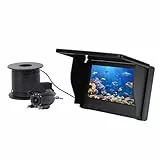Unterwasser-Angelkamera, 1080P Tragbare Fischfinder-Kamera mit 4,3-Zoll-Bildschirm, 220° Weitwinkel, Angel-Fischfinder für Boot, See, Kajak, Eisfischen
