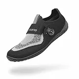 SAGUARO Barfußschuhe Herren Damen Barfuss Schuhe Unisex Knit Barfussschuhe Minimalistische Fitnessschuhe Barefoot Shoes, Flex Ⅰ Schwarz, Gr.43