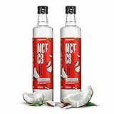 BRAINEFFECT MCT-Öl C8 BUNDLE (2 * 500ml) - Bildet 300% mehr Ketone als andere MCT-Öle (100% C8) - Ketogene Ernährung - Reiner Extrakt aus Kokosnussöl - Ideal für ketogene Diät & Bulletproof Coffee