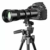 Lightdow 420-800mm f/8.3-16 Teleobjektiv für Canon EF Objektiv, Manuelles Teleobjektiv-Zoom Objektiv mit T-Ring für Canon EOS Rebel SL2 SL1 T8i T7 T6 850D 800D 4000D 2000D 90D 80D 77D 70D 5D 6D DSLR