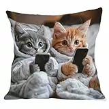 Sisinkal Bohemian-Plüsch-Kissenbezug, 45,7 x 45,7 cm, dekorativer Kurzflor-Kissenbezug mit Reißverschluss für Wohnzimmer, Schlafzimmer, Sofa, Couch, Zuhause