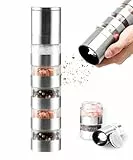 Zolmer® Modulare Salz und pfeffermühle 2 in 1 mit 5 Kammern – Edelstahl Salz Pfeffer Mühle & Gewürzmühle – Pfeffer- und Salzmühle, nachfüllbar & modern