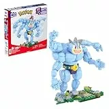 MEGA Pokémon Machomei - 399-teiliges Bauset zum erstellen Einer detailreichen Figur, 18 cm groß, boxt mit den Armen nach vorne, für Kinder ab 3 Jahren HTH70