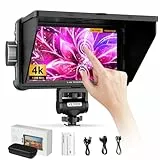 VILTROX DC550 Pro 5.5' Kamera Feld Monitor Touchscreen 4K HDMI DSLR Video Externer Monitor für Sony Canon Nikon Sonnenblende Haube Akku Aufbewahrungstasche 1200nit 3DLUT Fokus Peaking Histogramm