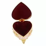 Cabilock Herzförmige Vintage Schmuckbox Dekorative Aufbewahrung Für Ringe Ohrringe Halsketten Schmuck Organizer Für Frauen Als Für Besondere Anlässe