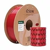 eSUN PLA Filament 1.75mm, Modifiziertes 3D Drucker Filament PLA, Maßgenauigkeit +/- 0.03mm, 1KG Spule (2.2 LBS) 3D Druck Filament für 3D Drucker (H-Feuerwehrauto Rot, PLA Lite - 1KG)