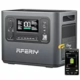 AFERIY 2400W Tragbare Powerstation, 2048Wh LiFePO4 Batterie, 1,7 Stunde Schnellladung, 13 Anschlüsse, Sinuswellen 230V, USV, Mobile Stromversorgung für Outdoors Camping, 7 Jahre Garantie