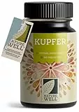 Kupfer Tabletten 365x mit 2 mg Kupfer aus hochwertigem Kupferbisglycinat - optimal hochdosiert - Energiestoffwechsel und Immunsystem - laborgeprüft mit Zertifikat - Jahresvorrat - 100% vegan