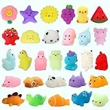 Goorder Mochi Squishy Toys Set, Random 30 Stück Mitgebsel Kindergeburtstag für Kinder, Stressabbau Spielzeug für Kinder Mädchen Jungen Erwachsene Party Geschenke Dekoration Geburtstagsgeschenk