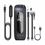 dwndpump Elektrische Luftpumpe 150 PSI, Elektrischer Kompressor, Tragbar Akku Fahrradpumpe, Mini Reifenpumpe mit Digital LED Anzeige, Wiederaufladbare Reifenpumpe für Fahrrad, E-Bike, Auto, Motorrad