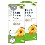 SUNLIFE 2er Pack Ringelblumensalbe 100 ml - Salbe mit Ringelblumenextrakt - Pflege Creme mit Jojobaöl, Vitamin E & Allantoin - Ringelblumen Salbe bei beanspruchter & empfindlicher Haut