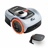 Segway Navimow i205 AWD (Neuer i105E) Mähroboter ohne Begrenzungskabel mit Garage S, für 500 m², Allradantrieb für 45% Steigung, NRTK+Vision, Keine RTK Antenne erforderlich (Getrennter Versand)