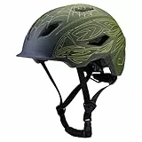 Fahrradhelm Kinder Jugendliche Erwachsene, 9 Fach belüftet, Auto Kopfanpassung empfohlen für 48-57 cm geeignet, Allround, MTB, Trekking & City Helm (Grün, S)