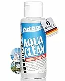 YACHTICON Aqua Clean 100 ml ohne Chlor – Trinkwasser-Konservierung für mittelgroße Wassertanks – hält bis zu 6 Monate frisch, auf Silberbasis, bewährte Formel seit 1982 – Made in Germany