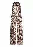 Vera Mont Damen Jumpsuit mit Animalprint 36, Brown/Brown