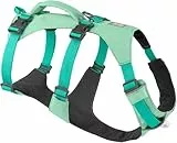 Ruffwear Flagline Hundegeschirr mit Griff, Lleichtes, Verstellbares Gehgeschirr, 3 Leinenbefestigungspunkte, verstärktes Gurtband und starker V-Ring aus Metall, Sage Green (Large/XL, 81-107cm)