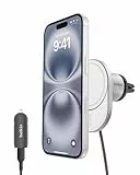 Belkin BoostCharge Pro magnetisches kabelloses Kfz-Ladegerät mit Qi2 (15 W), MagSafe-kompatibles Auto-Ladegerät für iPhone-Serien 17, Air, 16, Pixelsnap, mit USB-C Kabel und 20-W-USB-C-Kfz-Netzteil