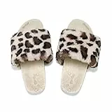 flip*flop Damen poolleo fur Hausschuh, Taupe, 42 EU