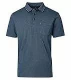 CASAMODA Polo-Shirt Uni Türkisblau XXL