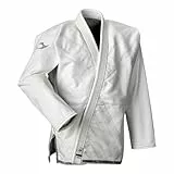 Ju-Sports BJJ Jacke Select Neo Weiß A1L I Jujutsu Anzug für Erwachsene I Kampfanzug mit Lycra-Einsatz im Schulterbereich I Mit Kontrastnähten I 100% Baumwolle