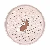 LÄSSIG Kinder Teller ohne Melamin, BPA-frei, für Spülmaschine und Mikrowelle/Plate Little Forest Rabbit