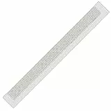 Grevosea 5D-Diamant-Mallineal, 50 Fächer, Diamant-Zeichenlineal, DIY, Edelstahl, Punktemalerei, Werkzeuge für runde Voll- und Teilbohrungen, Kreuzstich (31 cm, 800 Löcher)