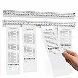 Bonhalter, Bonleiste Gastronomie, Notizleiste Klemmleiste, 2 Stück Zettelhalter Bonleiste Gastronomie Selbstklebend, Tab Grabber Selbstklebend Bon Klemmleiste für Bar Büro Bestellung Ticket (40cm)