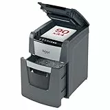 Rexel Optimum AutoFeed+ 90X Automatischer Aktenvernichter, 90 Blatt automatisch, Sicherheitsstufe P4, Partikelschnitt, für Zuhause / Home Office, 34 Liter Abfallbehälter, 2020090XEU